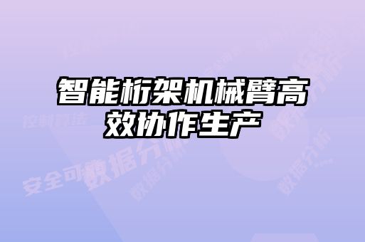 智能桁架機械臂高效協(xié)作生產(chǎn)