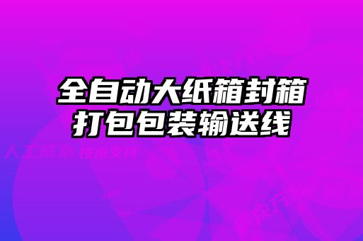 全自動(dòng)大紙箱封箱打包包裝輸送線(xiàn)