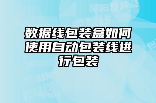 數(shù)據(jù)線包裝盒如何使用自動包裝線進行包裝